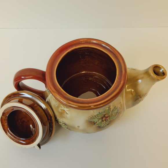 Ceramic Fall Colors Birds Design Mark A Teapot - Picture 6 of 10